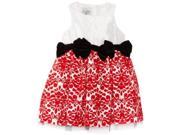 Mud Pie Baby Girls Newborn Red Damask Dress 114A012 06