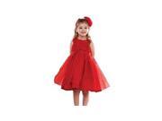 Mud Pie Baby Girls Newborn Red Rosette Party Dress 144A004 2T