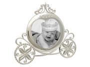 Stephan Baby Royalty Collection Keepsake Silver Plated Frame Fairy Tale Carriage 217324