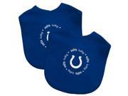 Baby Fanatic Team Color Bibs Indianapolis Colts 2 Count INC62002