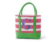 Mud Pie Juco Initial Tote G 2122018G