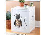 Etna Cat Kitty Litter Hide Away End Table Cabinet Box 4784