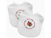 Baby Fanatic Team Color Bibs University of Louisville 2 Count LOU62002