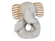 Stephan Baby Gift Boxed Velvety Plush Ring Rattle Ellie The Elephant 121005