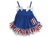 Stephan Baby Stars and Stripes Collection Ruffled Swing Top and Diaper Cover 6 12 Months 636035