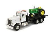 Ertl Big Farm 1 16 Peterbilt Model 367 Dealership Delivery Truck With Roll Off And 4020 Tractor 46212 ERTL