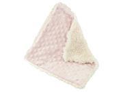 Stephan Baby Reversible Bumpy Plush Shaggy Sherpa Security Blanket Pink 012015