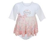Stephan Baby Angels in Lace Pink Princess All in One Lace Trimmed Diaper Cover with Embroidered and 632033
