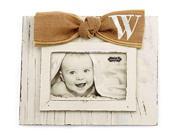 Mud Pie Planked Monogram Bow Frame W 2042023W