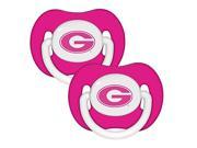 Baby Fanatic Pacifier 2 Pack Georgia University UGA112P