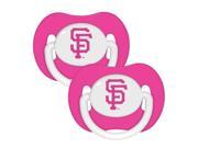 MLB San Francisco Giants Pacifiers Pack of 2 Pink SLC305 Baby Fanatic