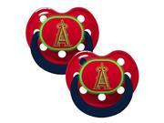 Baby Fanatic Pacifier Glow In The Dark 2 Pack Los Angeles Angels LAA112NG