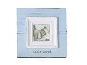Hello World Blue Baby Frame by Mud Pie 2002050