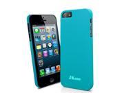 JKase TM Ultra Slim Low Profile Design Polycarbonate Snap On Back Protective Case Cover for iPhone 5S 5 Retail Packaging Light Blue