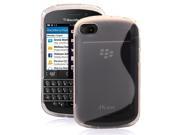 JKase Premium Quality BlackBerry Q10 Streamline TPU Case Cover Retail Packaging Grey