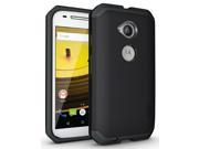 TUDIA Slim Fit CYGEN Dual Layer Protective Case for Motorola Moto E 2nd Generation 2015 Matte Black