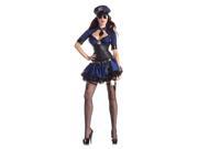 Adult Sultry Officer Body Shaper Costume by Party King PK174