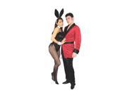 Adult Red Smoking Jacket Costume Charades 1426