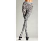 Adult Grey Leopard Tights Be Wicked BW680