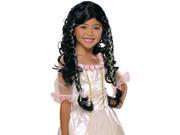Child Fairy Tale Princess Black Wig Rubies 51408