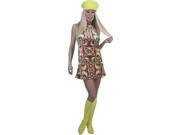 Adult Psychedelic Go Go Dress Costume Charades 1888