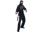 Adult Black Ninja Costume Rubies 1614