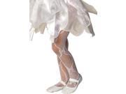 Child White Mesh Bow Tights by Rubies 7447