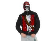 Adult Dead Pirate Skull Hoodie Charades 02685V