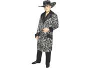 Adult Zebra Mac Daddy Deluxe Suit Costume Charades 1403