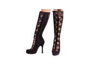 Adult knee high boot with lace by Ellie Shoes 420 TRISTA
