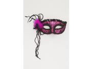 Adult Mask With Lace Feathers by Jacobson Hat 25389