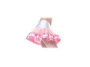 Adult White and Pink Ribbon Petticoat by Underwraps Costumes 29229