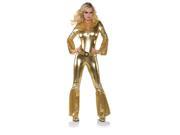 Adult Hot Pants Gold Dancing Jumpsuit by Underwraps Costumes 29614