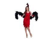 Adult Red Roaring 20 s Flapper Babe Costume by Charades 03045V