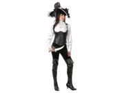 Adult Leather Corset Thong Costume Charades 2452