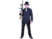 Adult Black Deluxe Gangster Costume Charades 781