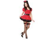 Adult Miss Mouse Pin Up Costume Charades 02374V