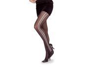 Black and White Striped Tights Rubies 7560