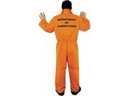 Adult Orange Convict Costume Charades 1421