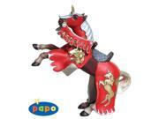 Reared Up Horse with Unicorn Red PP39248