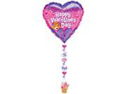 Heart Mylar Care Bear Valentines Day Balloon