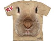 Bunny Face Adult T Shirt by The Mountain 10 3446