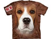 Beagle Face Adult T Shirt by The Mountain 10 3330