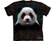 Panda Face Adult T Shirt by The Mountain 10 3279