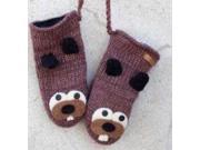 Kids Beaver Mittens by Knitwits A2209K