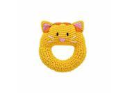 Hand Crocheted Cat Ring Rattle by Dandelion 51012