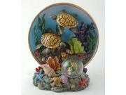 Sea Turtle Plate with Globe
