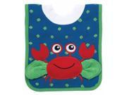 Crab Pullover Bib w Washcloth by AMPM Kids 21007