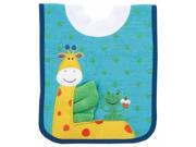 Giraffe Pullover Bib w Washcloth by AMPM Kids 21006