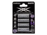 Sanyo XX Eneloop 4 AAA Rechargeable Batteries 900 mAH